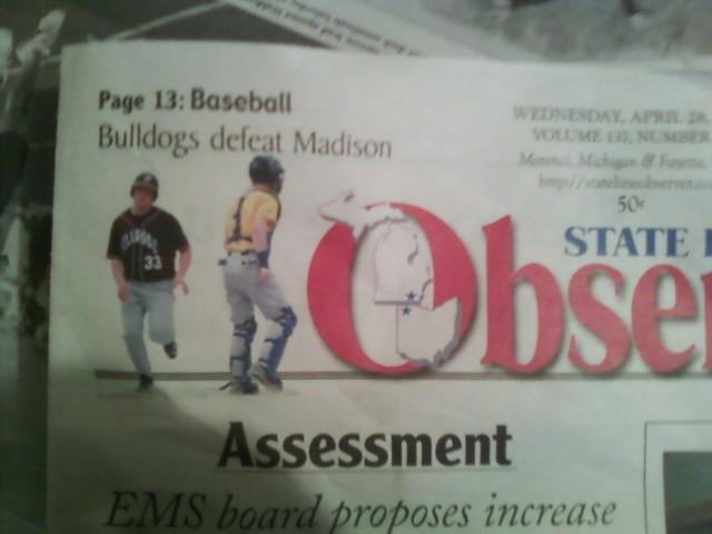 Me Smashin it up in Baseball ON THE PAPER HAHA